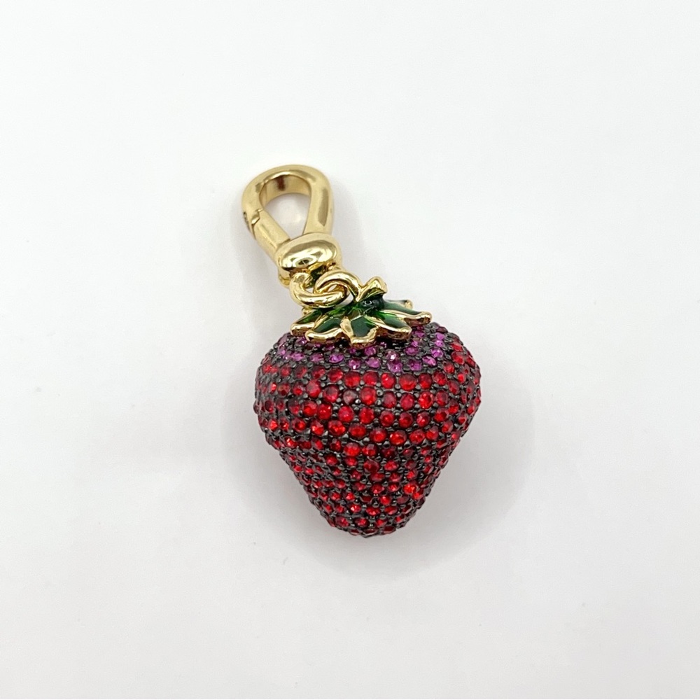 Juicy Couture pave strawberry charm